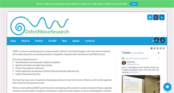 Desktop Screenshot of oxfordwaveresearch.com
